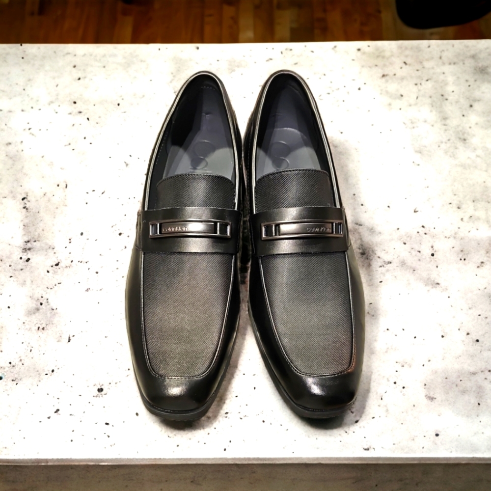 Calvin Klein Men's Jameson Black Slip-On Dress Loafer Size 11.5